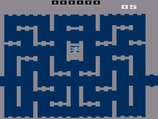 Dark Cavern title screen for Atari 2600